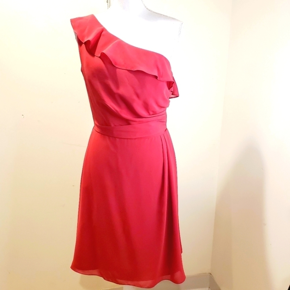 Jamie Casual Red One Shoulder Short dress Size 12